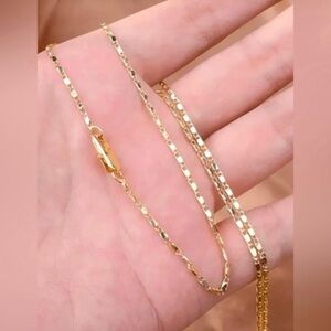 14K Gold Italian 2MM Flat Chain - 24"